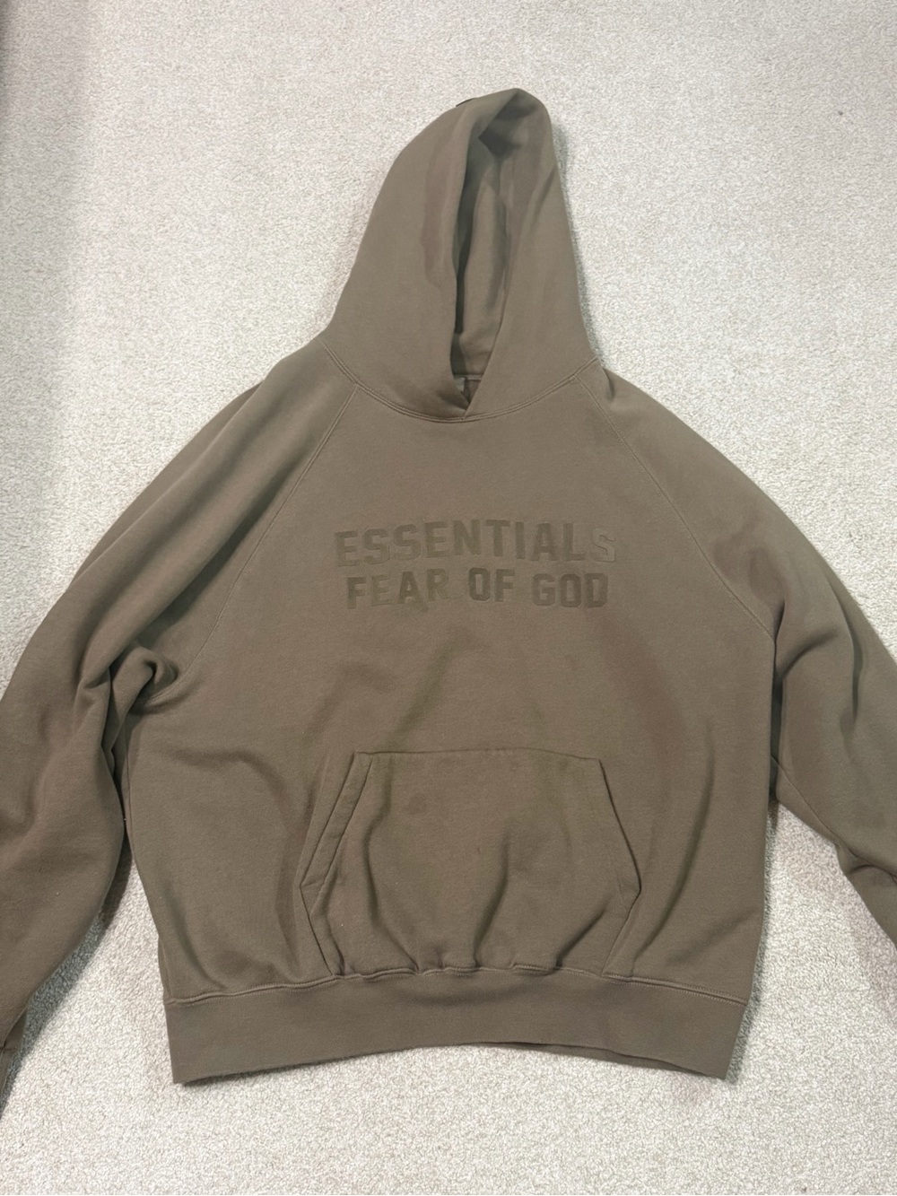 Essentials Fear of God Olive/Brown Pullover Hoodie